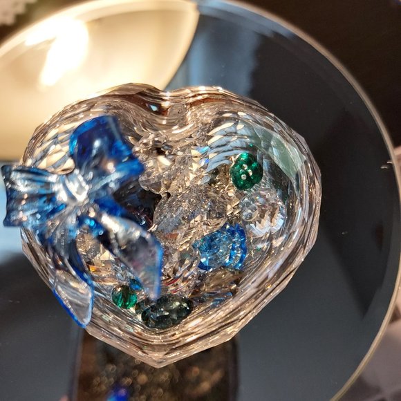 Swarovski covered Heart shaped Candy dish